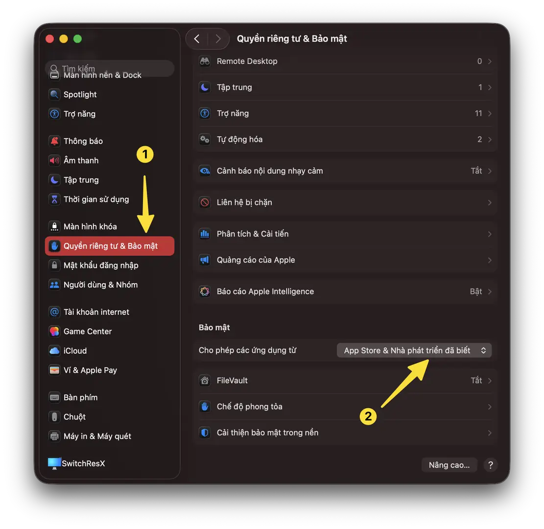 Cách bật hoặc tắt Gatekeeper trên macOS