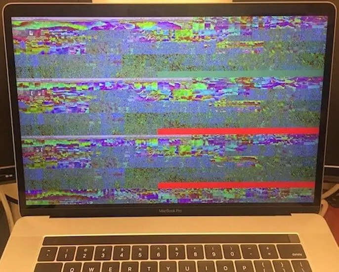 Màn hình MacBook lỗi vỡ hình sai phân giải