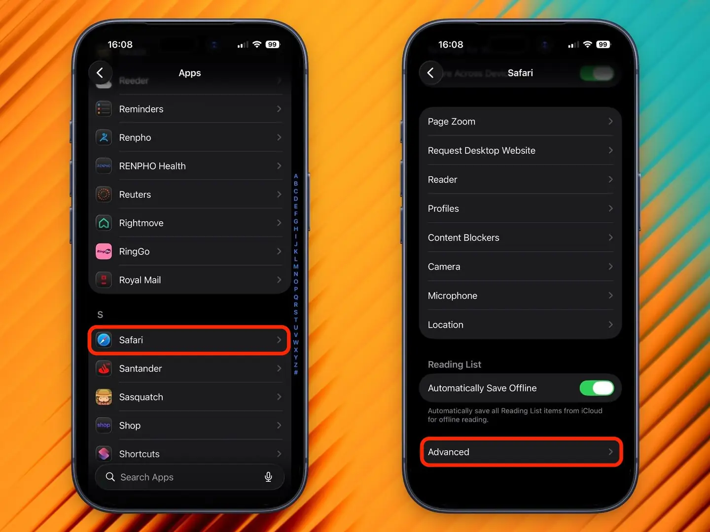 bật 120Hz Safari trên iphone