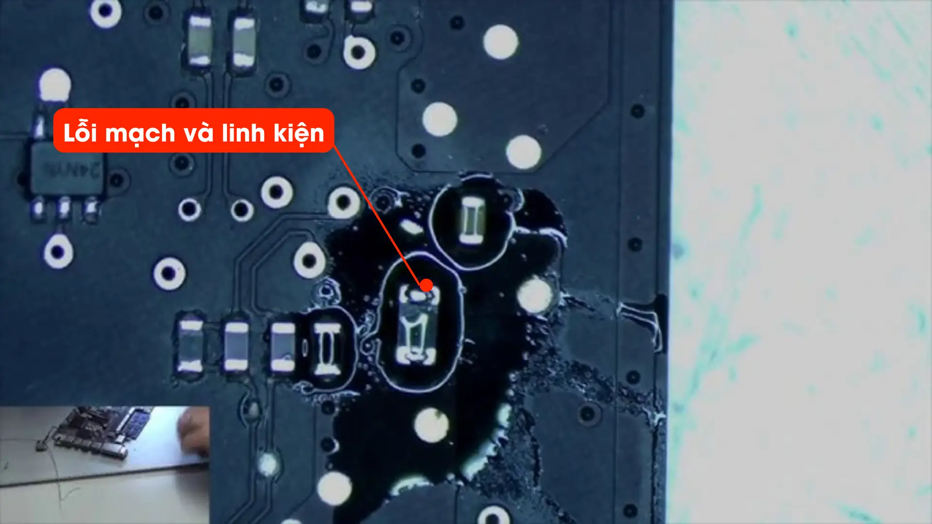 Lỗi mainboard trên macbook gây lõi mạch giao tiếp với ổ cứng