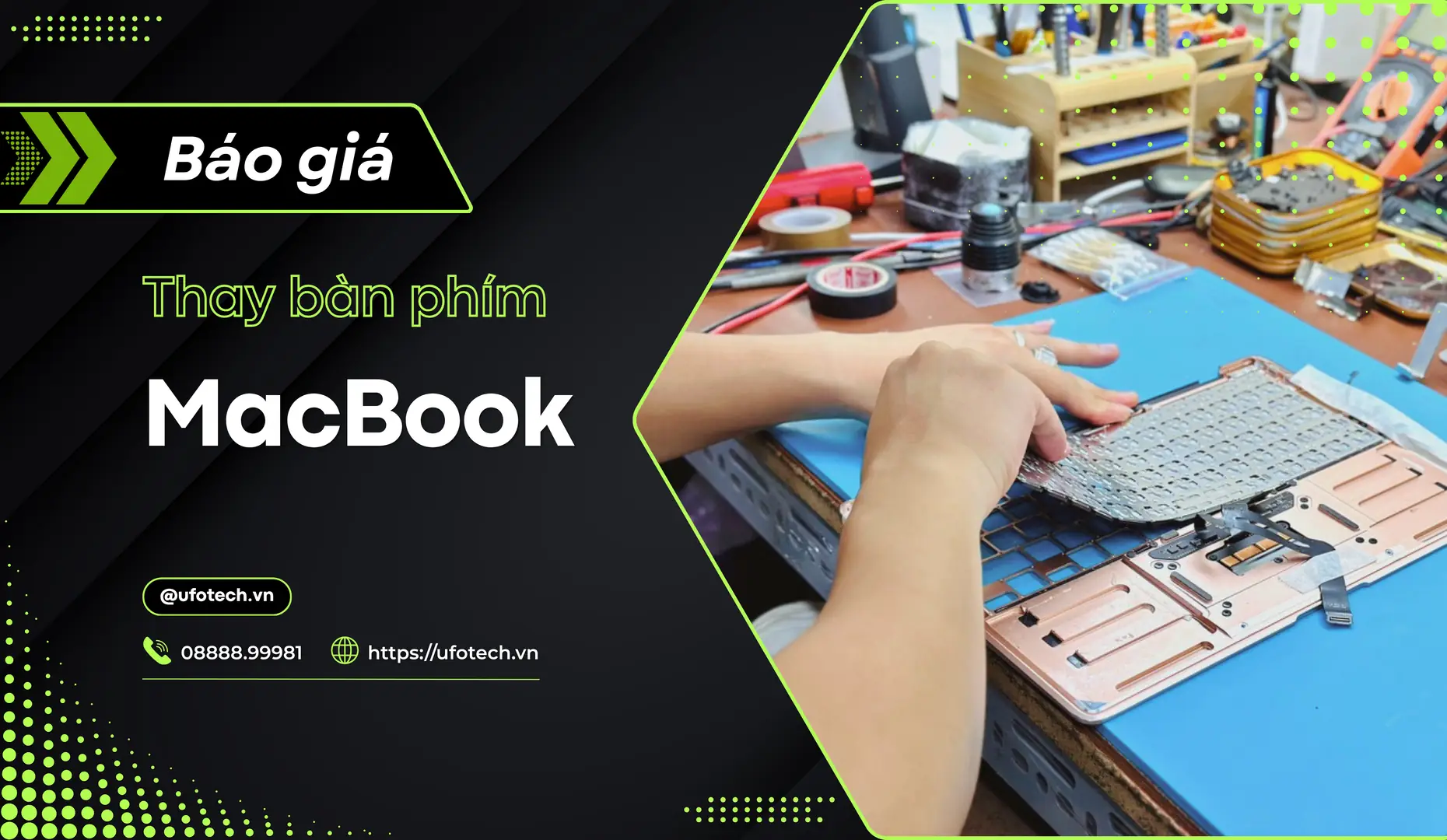 Bảng báo giá thay bàn phím MacBook chính hãng mới nhất 2026