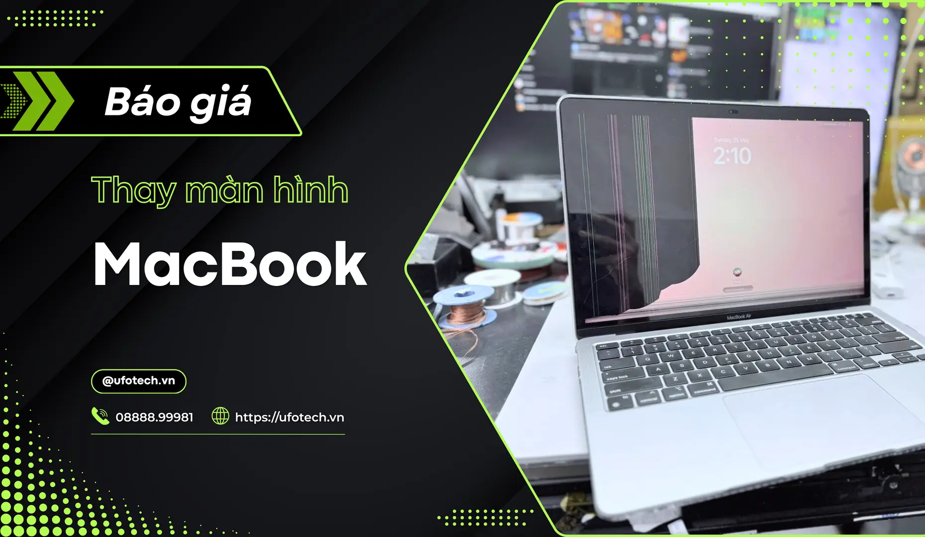 Bảng báo giá thay màn hình MacBook tại Hà Nội