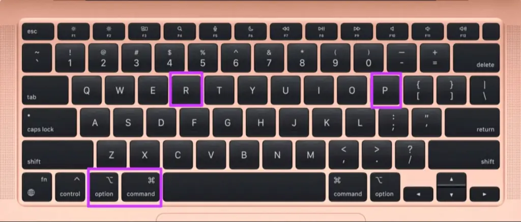 cach reset pram macbook bi den man hinh