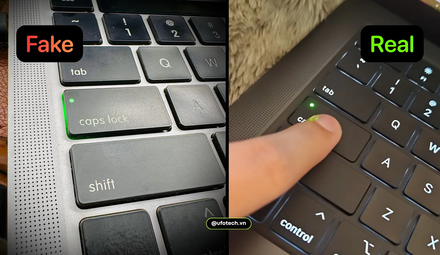 So sánh chất lượng bàn phím MacBook Zin chính hãng và phím lô