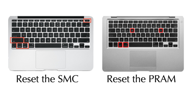 reset SMC và NVRAM (chỉ áp dụng cho máy chip Intel)