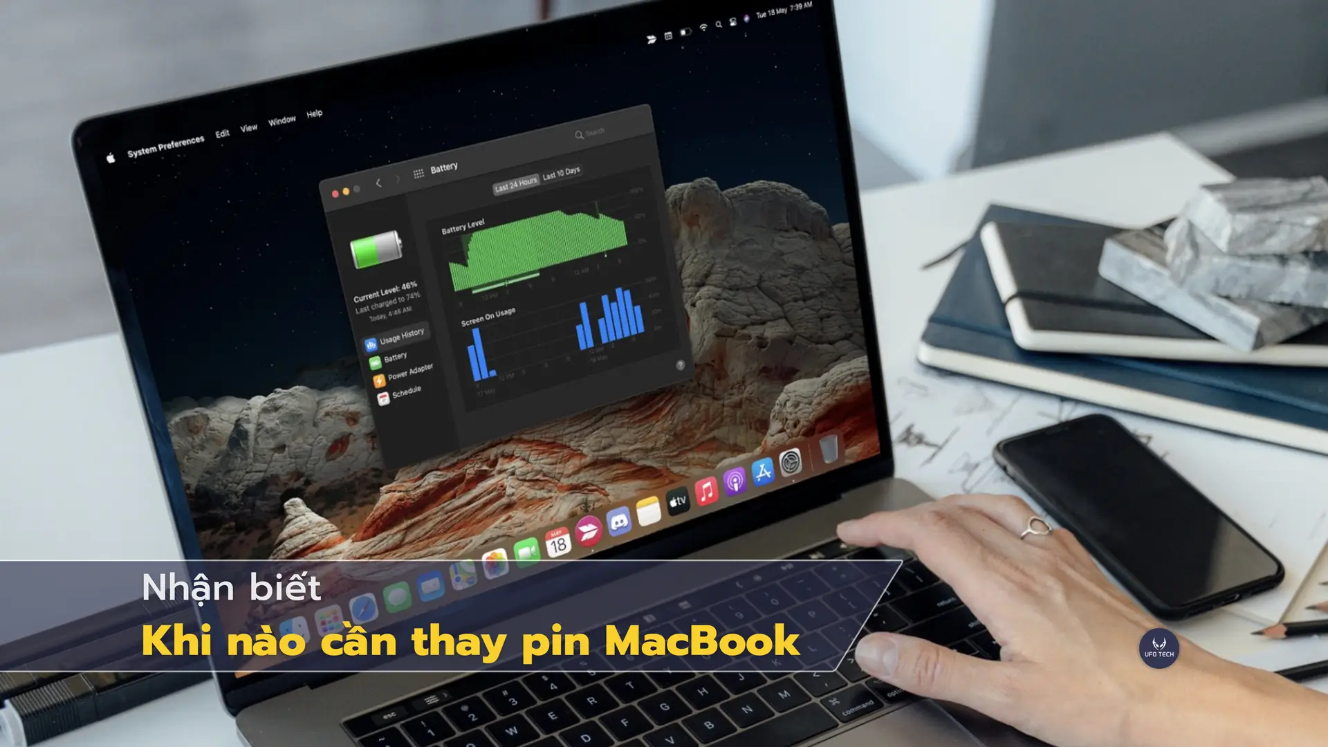 Cách nhận biết khi nào cần thay pin macbook