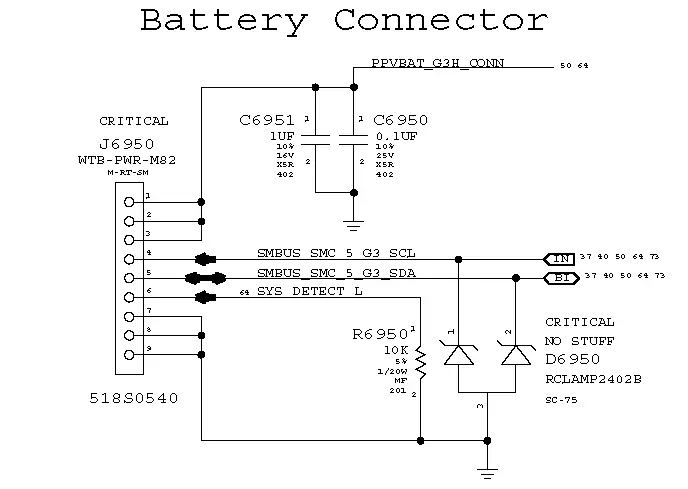 Mạch quản lý nguồn và sạc pin MacBook