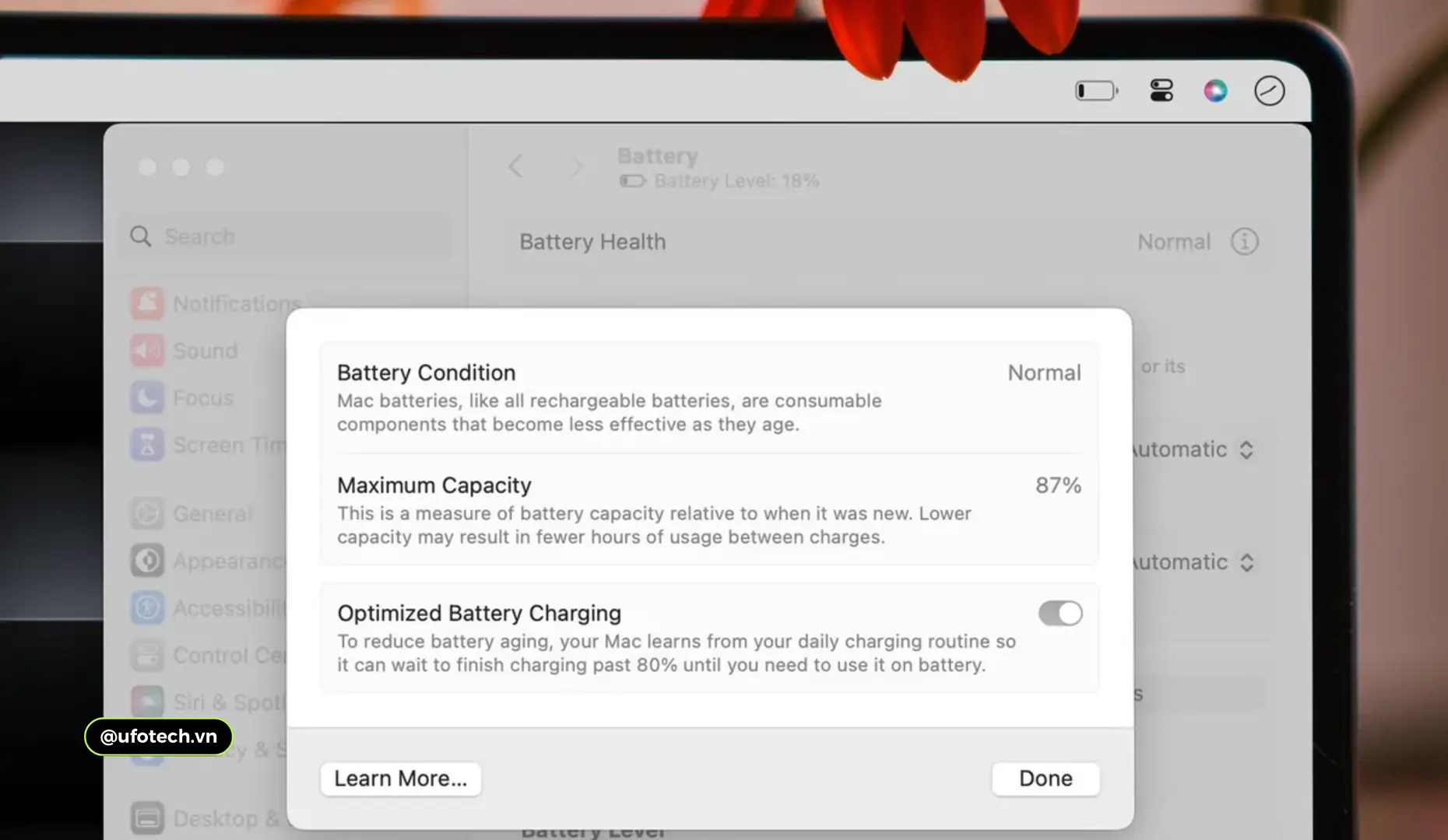 Phần mềm kiểm tra pin MacBook - Battery Health