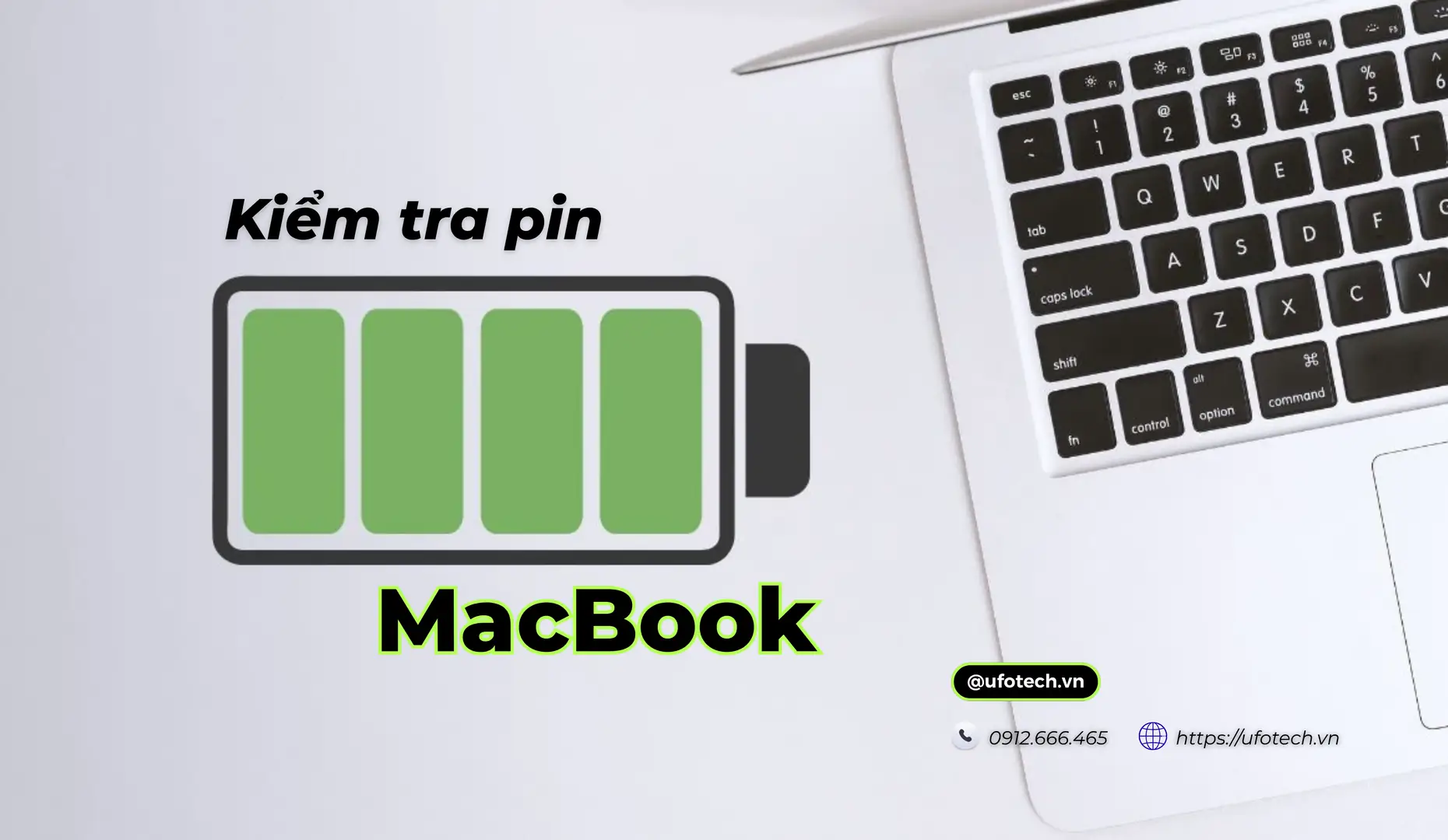 Hướng dẫn cách kiểm tra pin MacBook chuẩn kỹ thuật (Chi tiết từng bước)