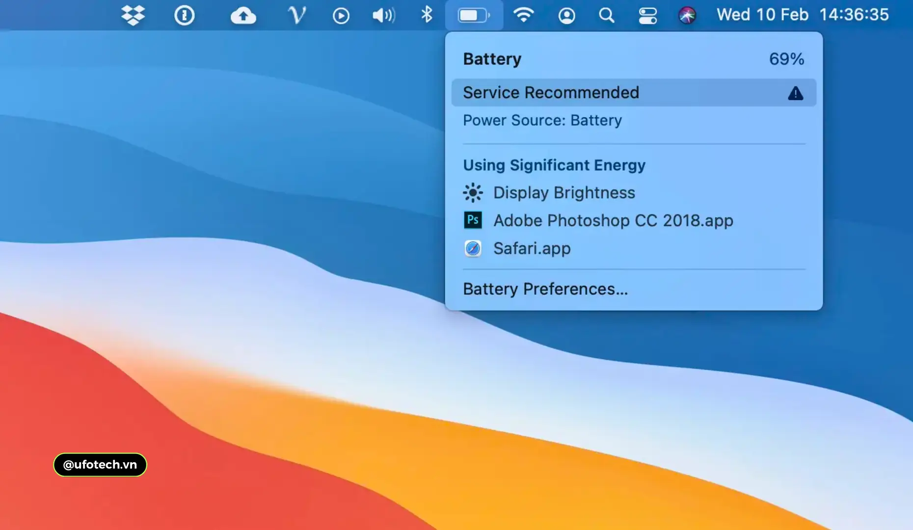 Cách kiểm tra tình trạng pin MacBook Pro 2020 báo Service Recommended trên macOS
