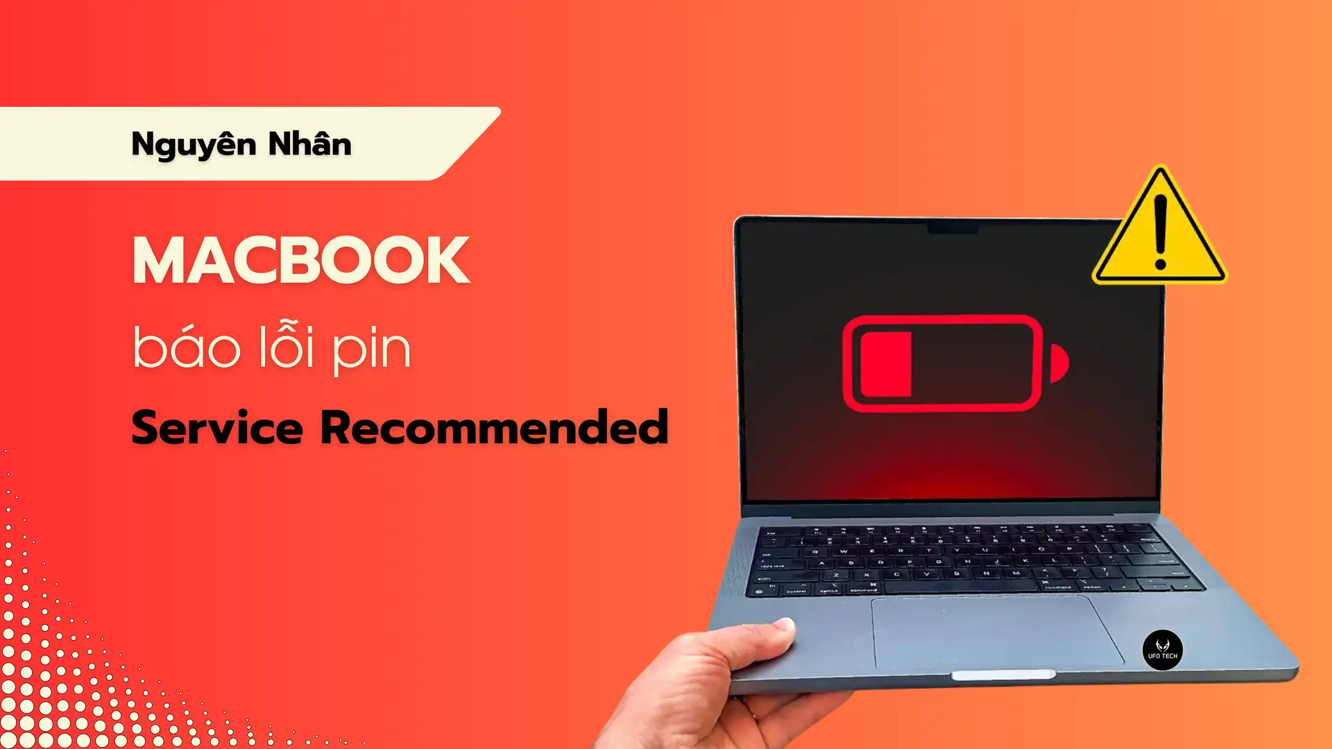 MacBook báo lỗi pin Service Recommended: Nguyên nhân và cách xử lý đúng