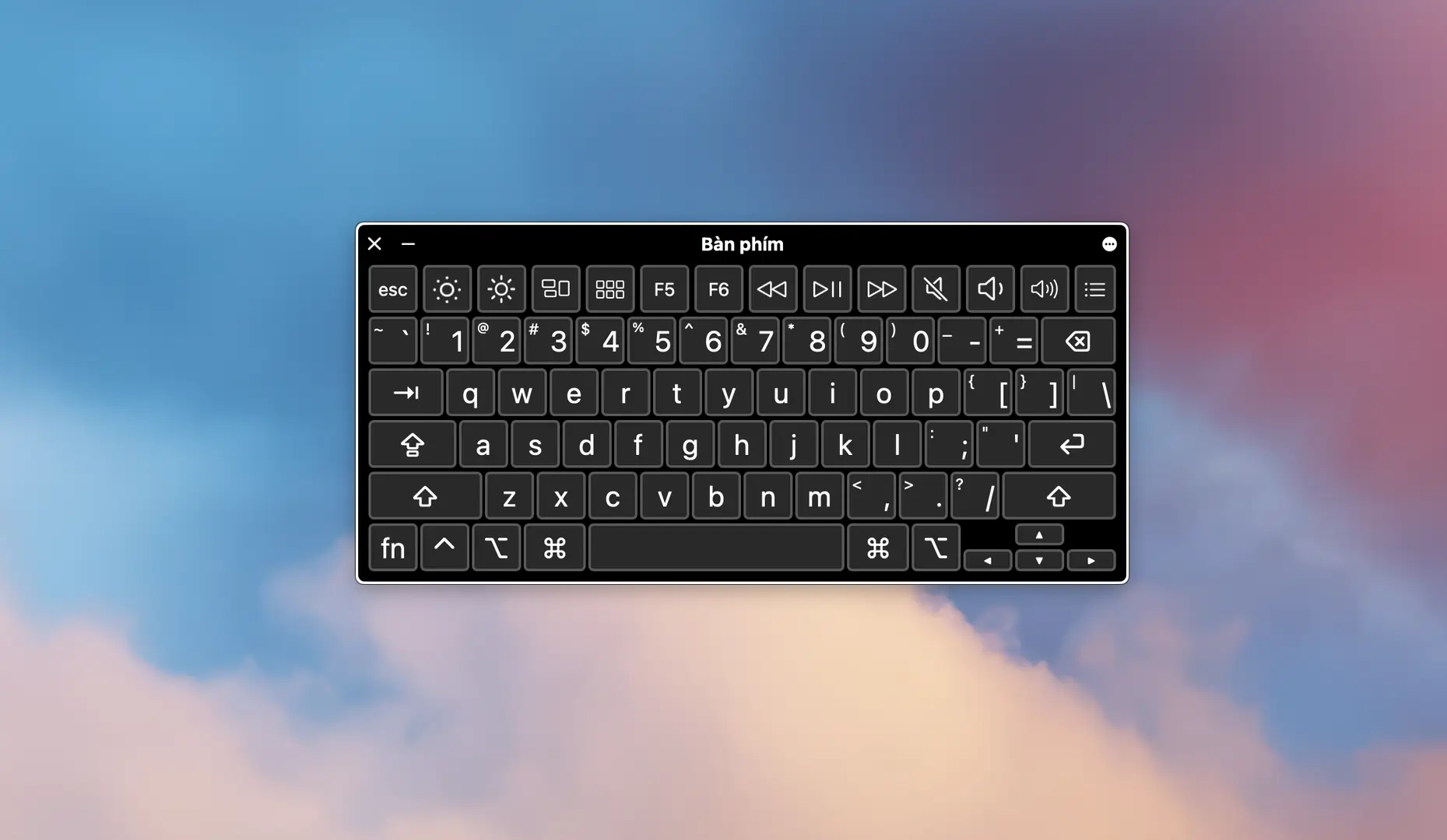Hướng dẫn cách test bàn phím MacBook bằng phần mềm keyboard viewer