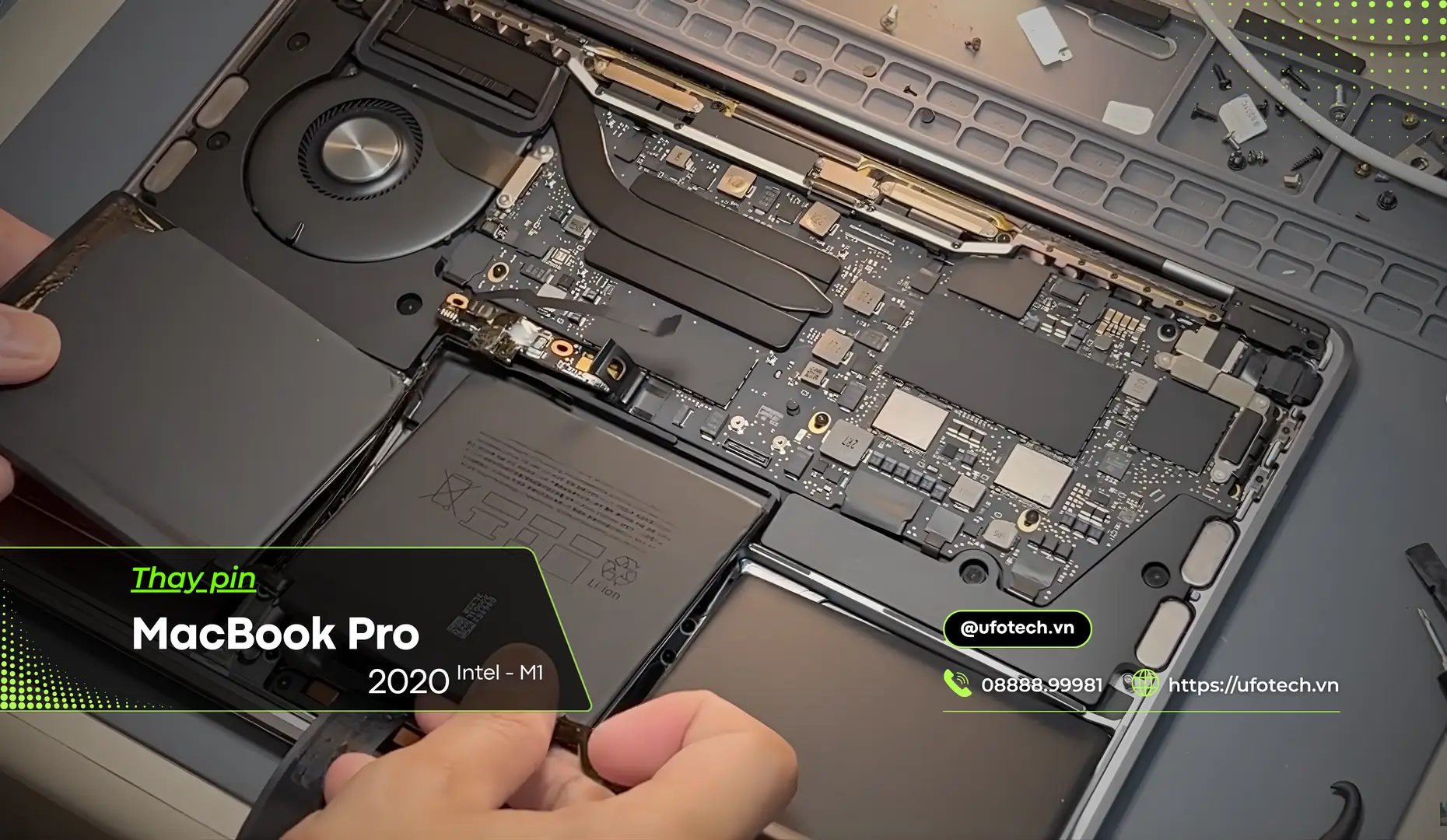 Thay pin MacBook Pro 2020 (Intel & M1) chính hãng, lấy ngay!