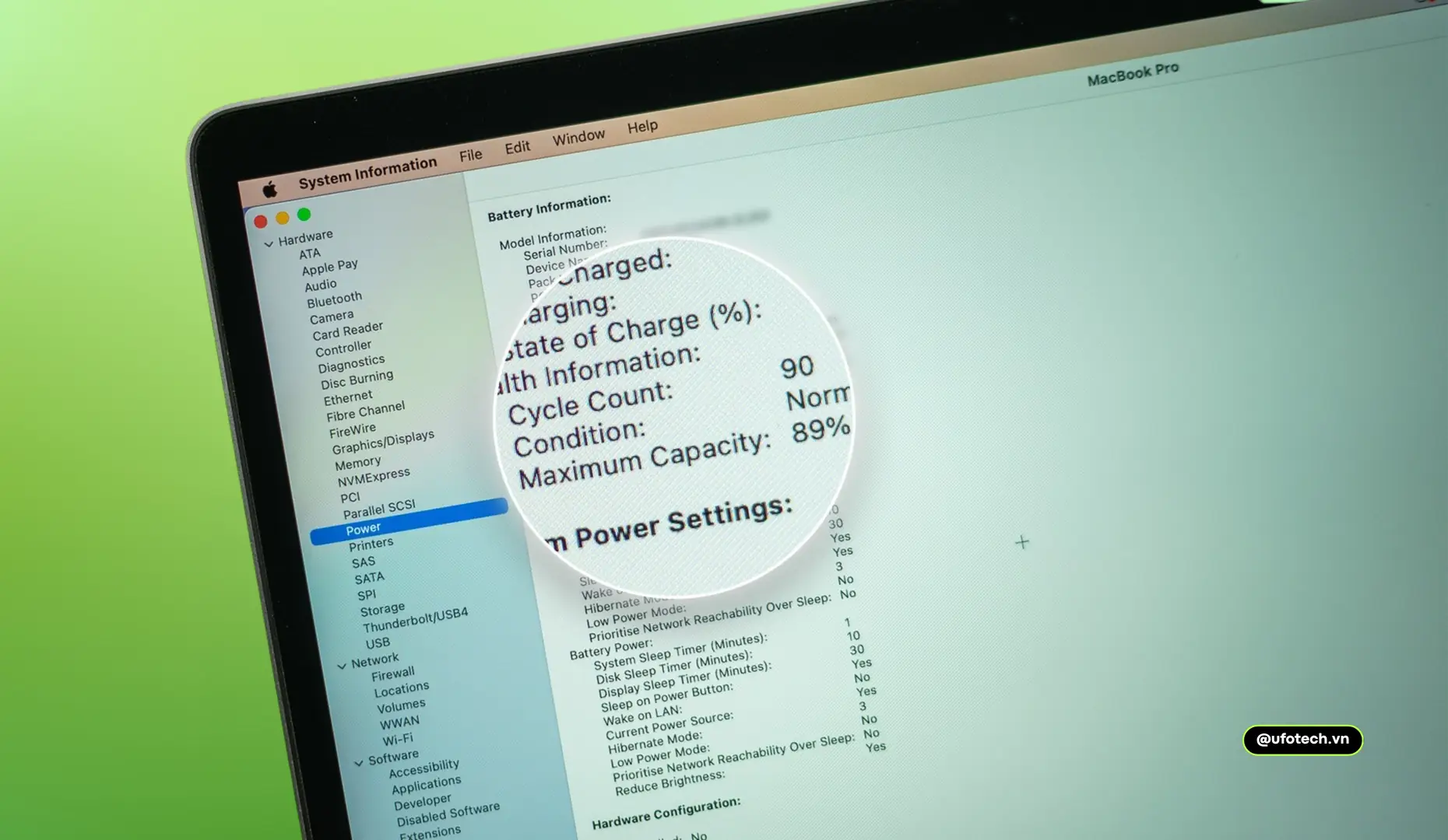 Kiểm tra số lần sạc pin MacBook