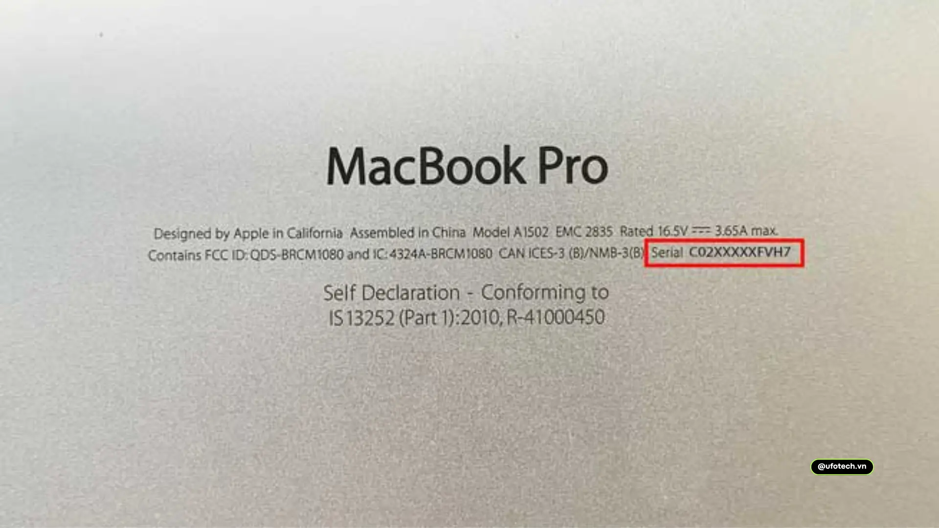 ý nghĩa serial number MacBook là gì